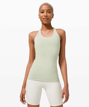 Lululemon Cool Racerback II Nulu Activewear Tank Top Green Fern 4 NWT